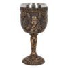 Magicun Giftware~Norse God Thor Odin Loki Valkyrie Goblet Collection Bronzed Gift Wine Cup