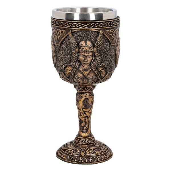 Magicun Giftware~Norse God Thor Odin Loki Valkyrie Goblet Collection Bronzed Gift Wine Cup