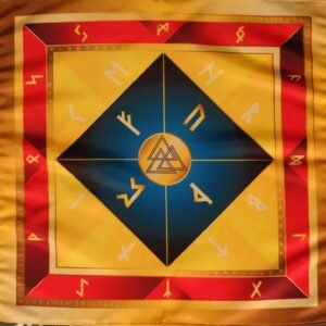 MagicunTarot Cloth~Rune cloth on the altar Celtic Wicca Runes Divination