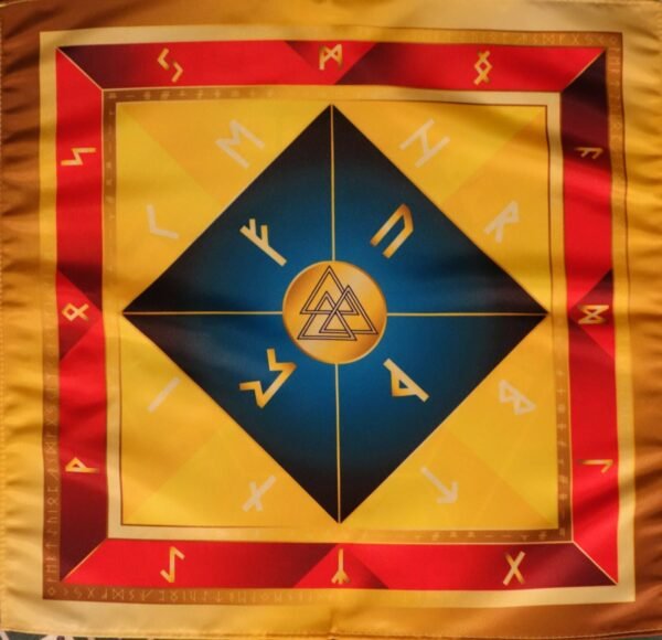 MagicunTarot Cloth~Rune cloth on the altar Celtic Wicca Runes Divination
