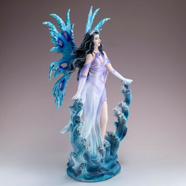 Fairy Collection~Purple and Blue Water Fairy Statue Fantasy Figurine 11.5" High Resin New In Box