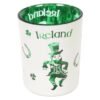 Home Decor~Lucky Leprechaun Ireland Set of 2 Glass Tea Light Votive Holders