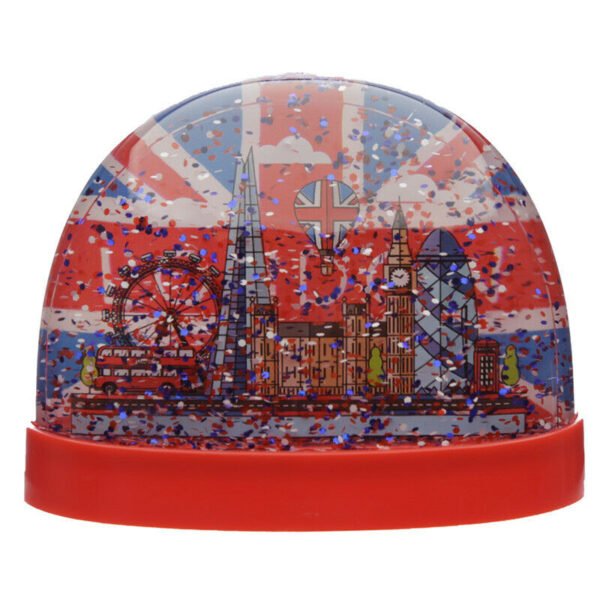 Collectable design~Collectable Snow Storm London Union Jack Waterball Glitter Shaker Ornament Gift
