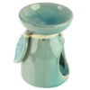 Home Fragrance~Ceramic Oil Wax Melt Burner - Tropical Leaf Design Decoration