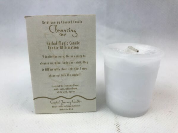 Magic Candle~Cleansing Crystal Journey Reiki Charged Herbal Votive Candle One Candle