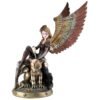 Fairy Collection~Large Steampunk Fairy On Gargoyle Figurine 14.5" High Detailed Resin Statue New