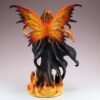 Fairy Collection~Black and Orange Fire Fairy Figurine Statue 11" High New In Box