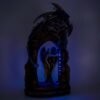 Fairy Collection~Green Angel Fairy With Purple Dragon In LED Lit Arch Figurine Statue 15"H New!