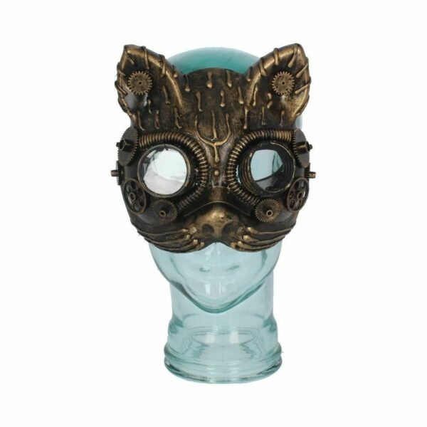 Magicun Giftware~Kinetic Kitten Cat Steampunk Mask Face Adult Fancy Dress Masquerade Gothic Party
