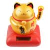 Home Decor~Cute Waving Solar Cat Design Maneki Neko Lucky Design Pal Yellow Cat