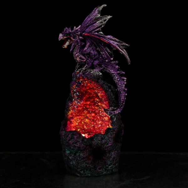 Collectable design~Crystal Cavern LED Dark Legends Dragon Figurine Ornament