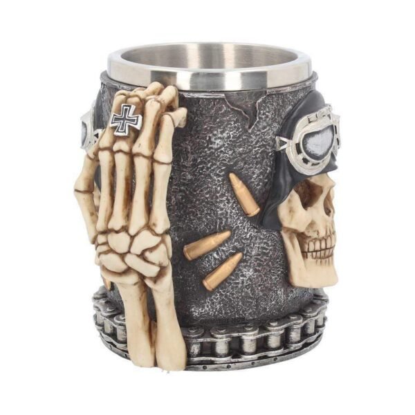 Magicun Giftware~Iron Cross Skull Tankard 14cm Skull Tankard