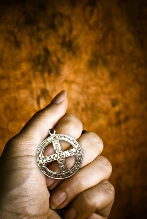 Magicun Talisman~Unique Sterling Silver Cross Talisman of Protection