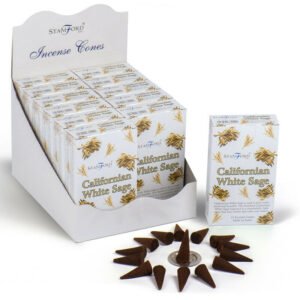 Stamford Hex Incense Cones- Californian White Sage 12 packs
