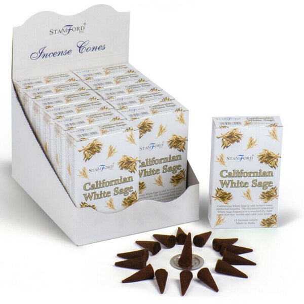 Stamford Hex Incense Cones- Californian White Sage 12 packs