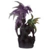 Collectable design~Dark Legends Power of the Crystal Amethyst Dragon Figurine Fantasy Ornament