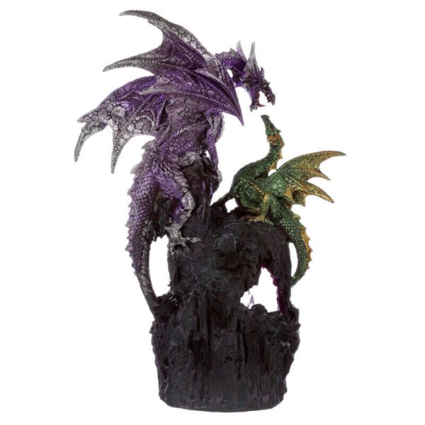 Collectable design~Dark Legends Power of the Crystal Amethyst Dragon Figurine Fantasy Ornament