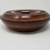 Wicca & Paganism~Carved Wooden Offering Bowl w/ Lid 10" Handmade Wood Round Floral Design