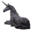 Home Decor~Lying Black Unicorn Garden Ornament Height 33cm Length 46cm Width 23cm
