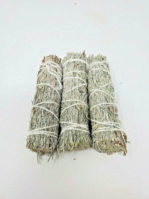 Palo Santo & Sage~5 Palo Santo Smudge Stick 4" (Mountain Sage & Palo Santo Wood Powder) Smudging