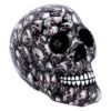 Magicun Giftware~Nemesis Gothic Romantik Rose Leopard Bloodshot Ösen Druck Totenkopf Figur Deko