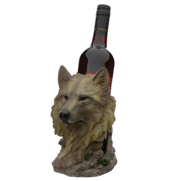Home Decor~Midnight Dreamer Protector of the North Wolf Bottle Holder