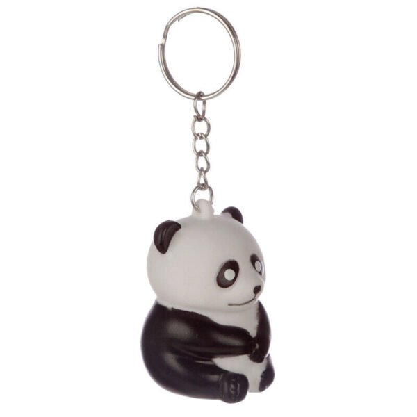 Collectable design~Fun Squeezy Poop Panda Key Chain Keyring Party Bag Stocking Filler Novelty Toy