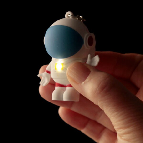 Collectable design~Space Cadet Retro Light and Sound LED Keyring Party Bag Filler Gift