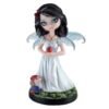 Fairy Collection~Fairy Tale Snow White Fairy Figurine With Apple and Dwarf 6"H Resin Statue New!