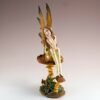 Fairy Collection~Golden Fairy On Mushroom Figurine Statue 9" High Clear Wings Resin New In Box!