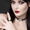 Alchemy England - NOCTE AMOR - Choker with Faux Leather Strap, Vampires, Gothic