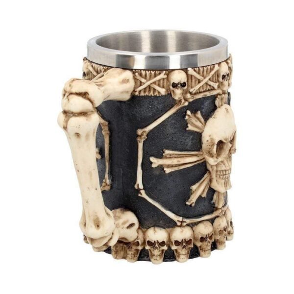 Magicun Giftware~Large Tankard Of Skulls 16cm Skull Tankard