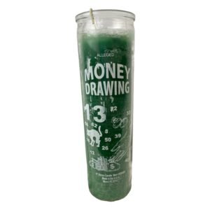 Magic Candle~Money Drawing Lucky Success Green 7 Day Candle Ritual Spell, Pagan Magic