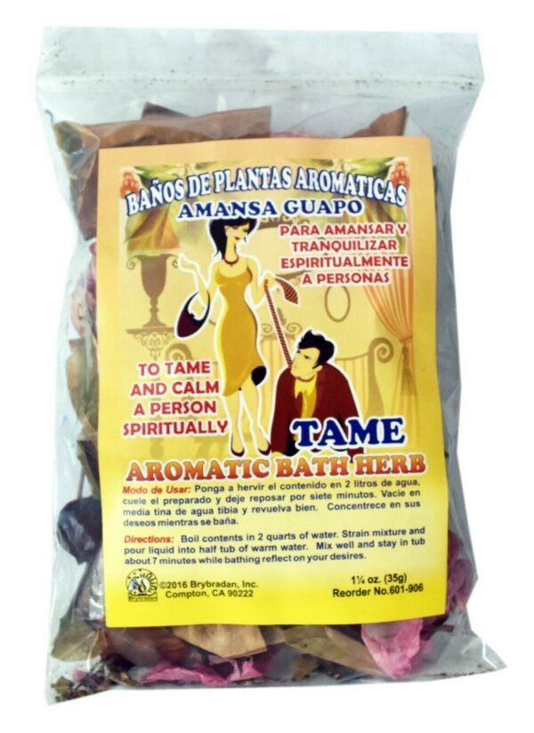 【Bath Herb】Spiritual Aromatic Bath Herb TAME AMANSA GUAPO Bano de Hierbas 1oz