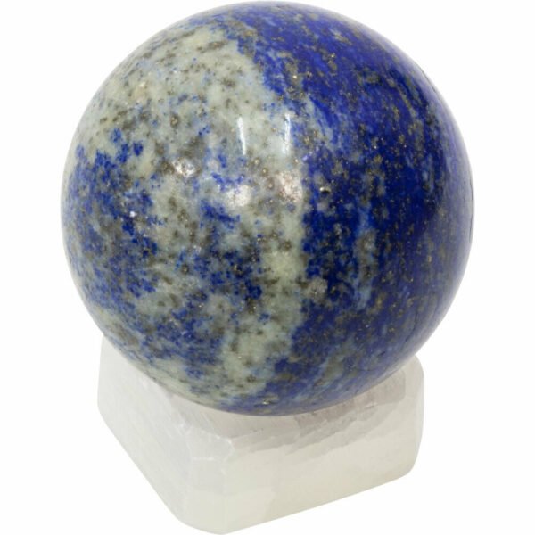 Witchcraft~Selenite Square Sphere Holder Hand Carved Crystal Ball Stand