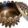 Witchcraft~LOTUS INCENSE BURNER Antiqued Bronze