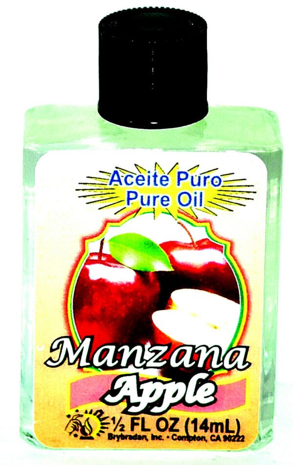 BRYBRADAN APPLE PURE OIL - MANZANA ACEITE PURO 1/2OZ 1 3 6 12 PCS