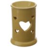 Home Fragrance~Tall Ceramic Eden Oil and Tart Burner with Heart Cut-out