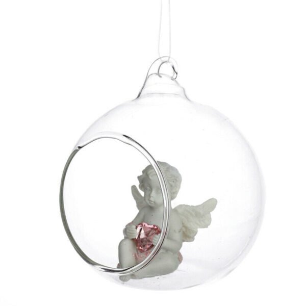 Home Decor~3 x Peace of Heaven Cherub - Sweet Dream Glass Bauble Angel Collectable Ornament