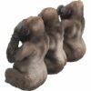 Magicun Giftware~Three Wise Monkeys Figurines Animals Decor See Hear Speak No Evil Ornament Gift