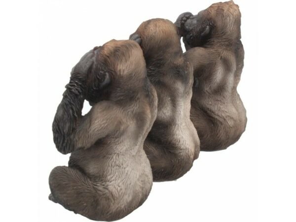 Magicun Giftware~Three Wise Monkeys Figurines Animals Decor See Hear Speak No Evil Ornament Gift
