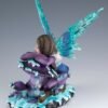 Fairy Collection~Blue and Purple Fairy On Mushroom In Snow Figurine 5.5" High Detailed Resin NIB