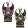Home Decor~LED Mystical Vortex Dark Legends Dragon Figurine Collectable Ornament Figurine