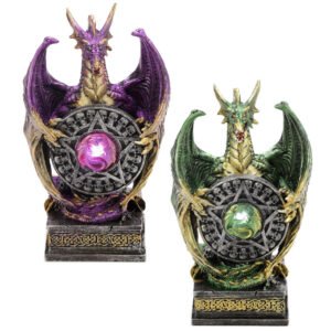s-l1600_c7911627-f860-4c61-a5ee-3faebc2dca9b Home Decor~LED Mystical Vortex Dark Legends Dragon Figurine Collectable Ornament Figurine