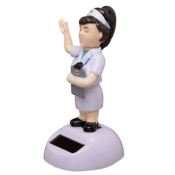 Home Decor~Nurse Solar Powered Pal Collectable Figure 9cm x 4.5cm x 6cm Home Office Car