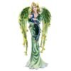 Fairy Collection~Green Peacock Fairy Angel Figurine With Feather Wings 9.25"H Resin Statue New!