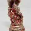 Hinduism Statues & Figures~Solid Brass Silver Plated Finish Ganesh 2"H