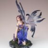 Fairy Collection~Purple Fairy Figurine Statue With Crystal Ball 7.25" High Resin New In Box