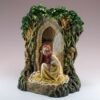 Fairy Collection~Forest Fairy At Open Door Figurine Statue With LED Light 8.75" High New In Box!