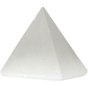 Witchcraft~One (1) Selenite Crystal Pyramid Polished Stone 1"